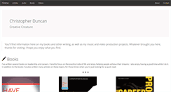 Desktop Screenshot of christopherduncan.com