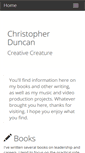 Mobile Screenshot of christopherduncan.com