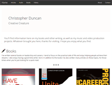 Tablet Screenshot of christopherduncan.com